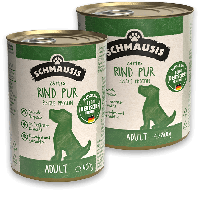 Schmausis Hundefutter Rindfleisch Pur